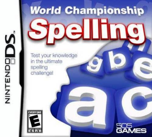 World Championship Spelling box art for Nintendo DS